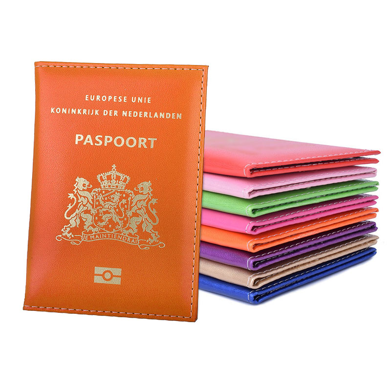Women Bags Netherlands - Leather Netherland Passport Cover Holder Bag