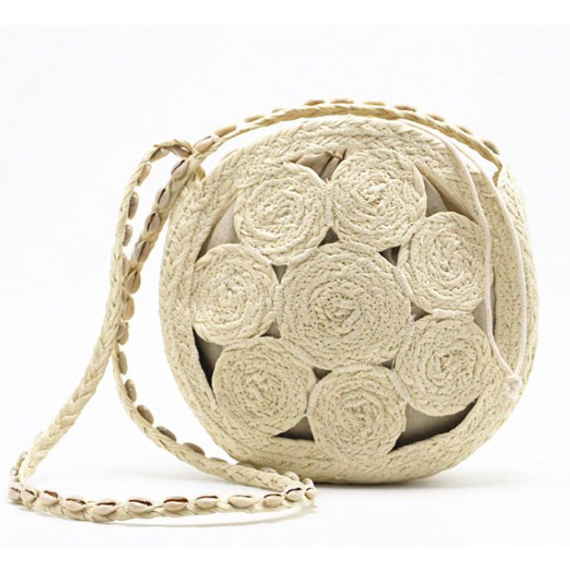 Circle Round Bag - Women Vacation 2024 Handwoven Shoulder Bag