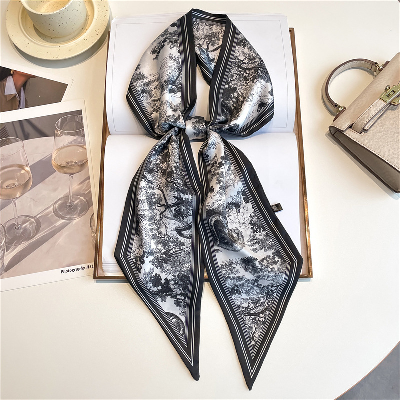 Women Bags Online - Luxury Long Neckerchief Skinny Hair Bands