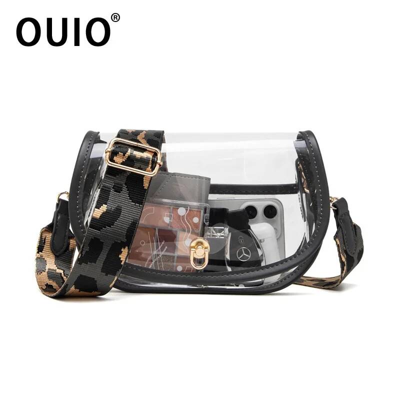 Women Bags Purses - OUIO Phone Pouch Fashion Clear PVC