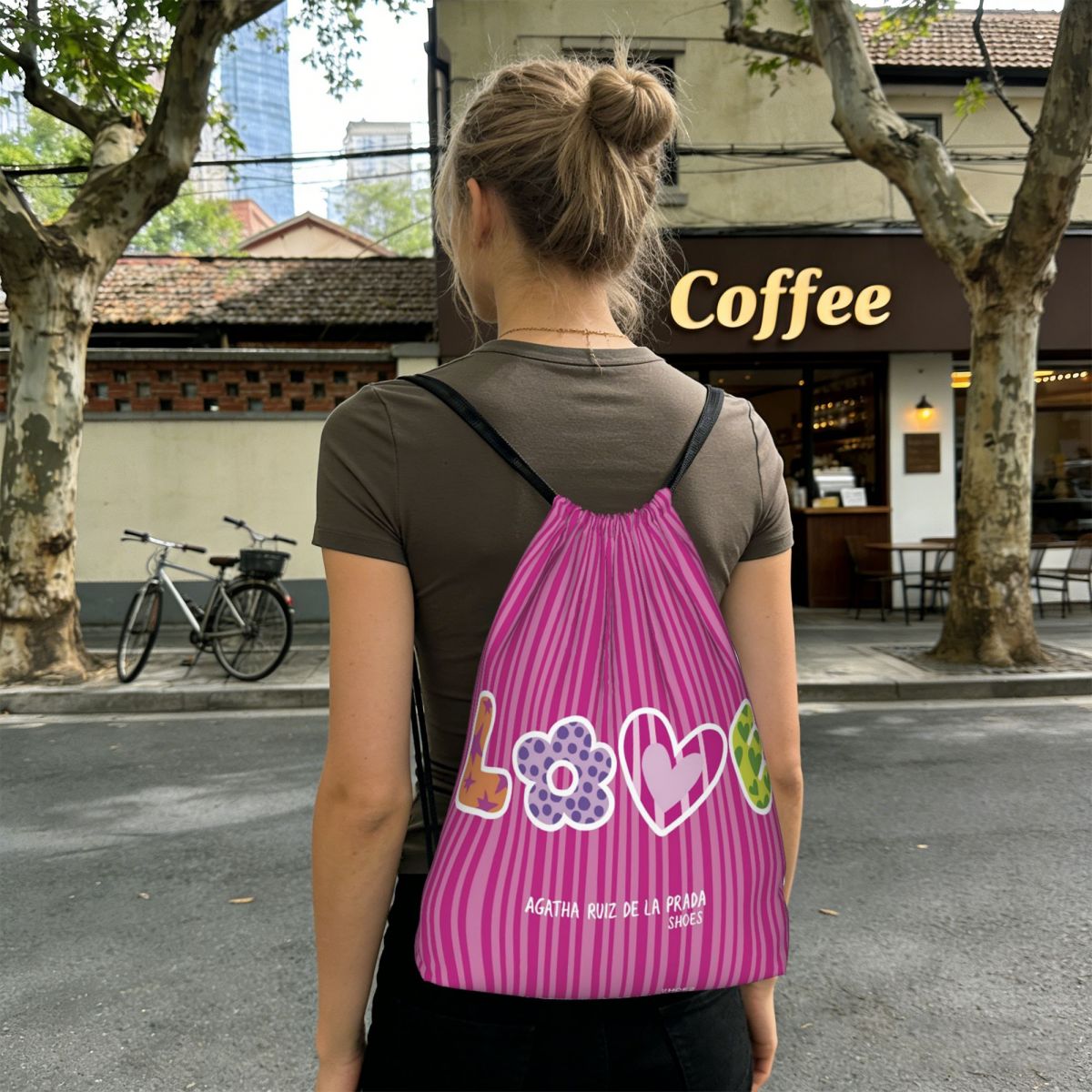 Women Bags Prada - Agatha Ruiz-De La-Prada Pattern Backpacks Casual