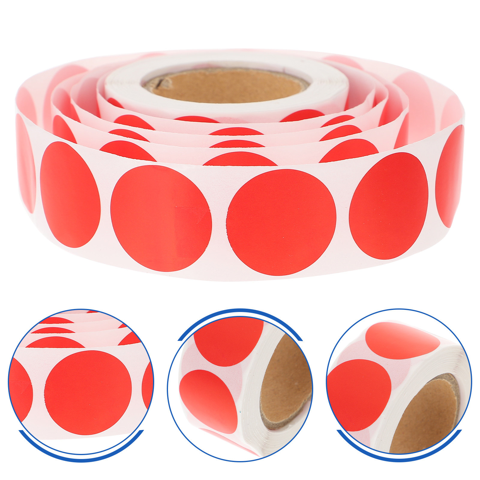 Circle Round Bag - 1 Roll Round Dots Labels Removable