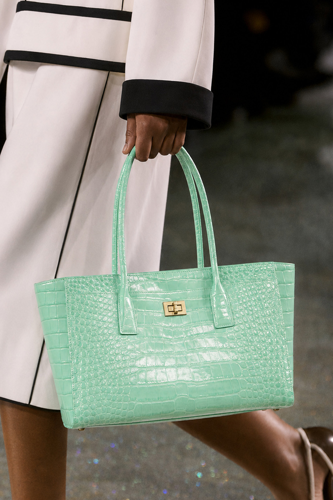 Women Bags Work - SHELKSBAG Glossy Crocodile Embossed Tote Bag