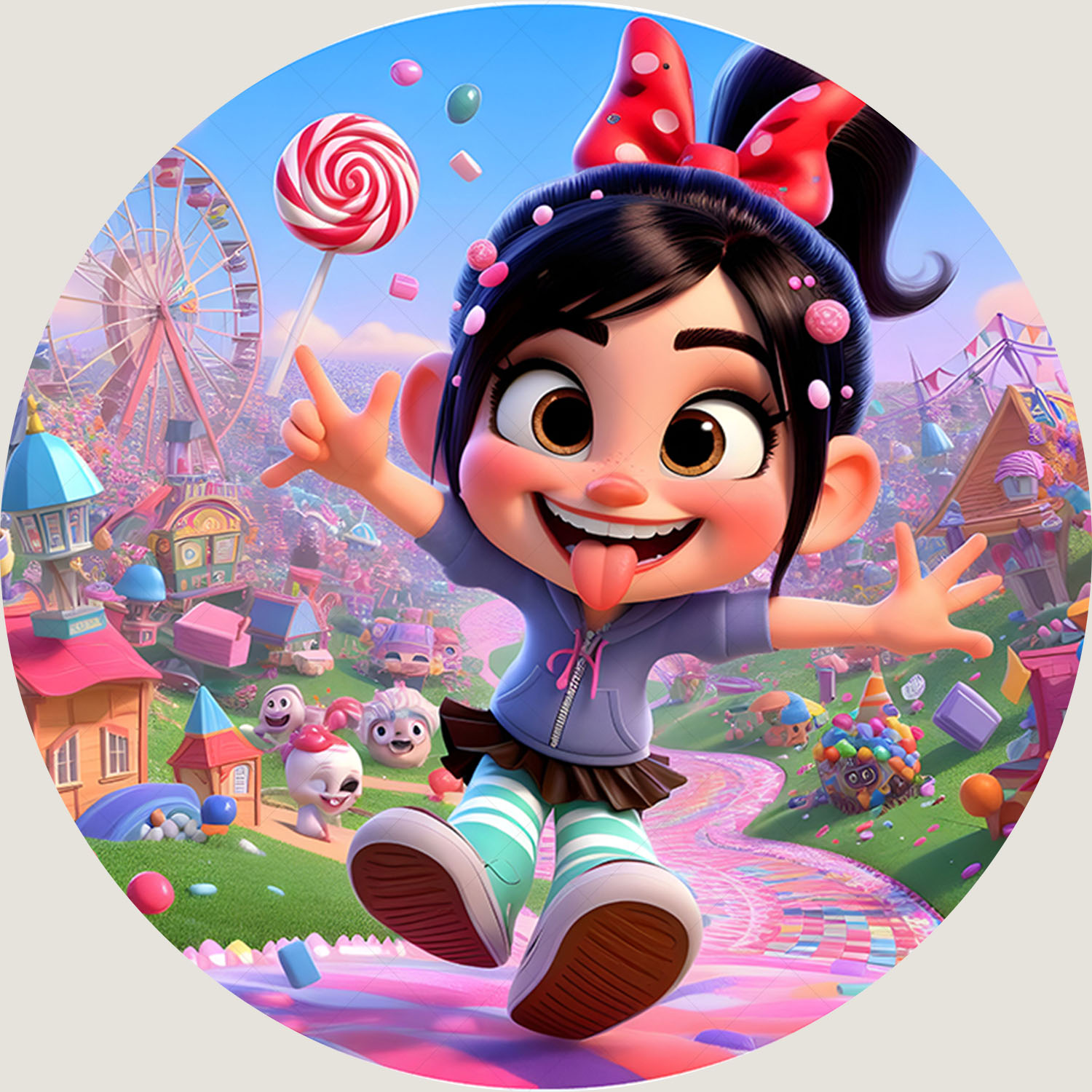 Round Cute Wreck It Ralph Them - огляд і ціна Circle Round Bag
