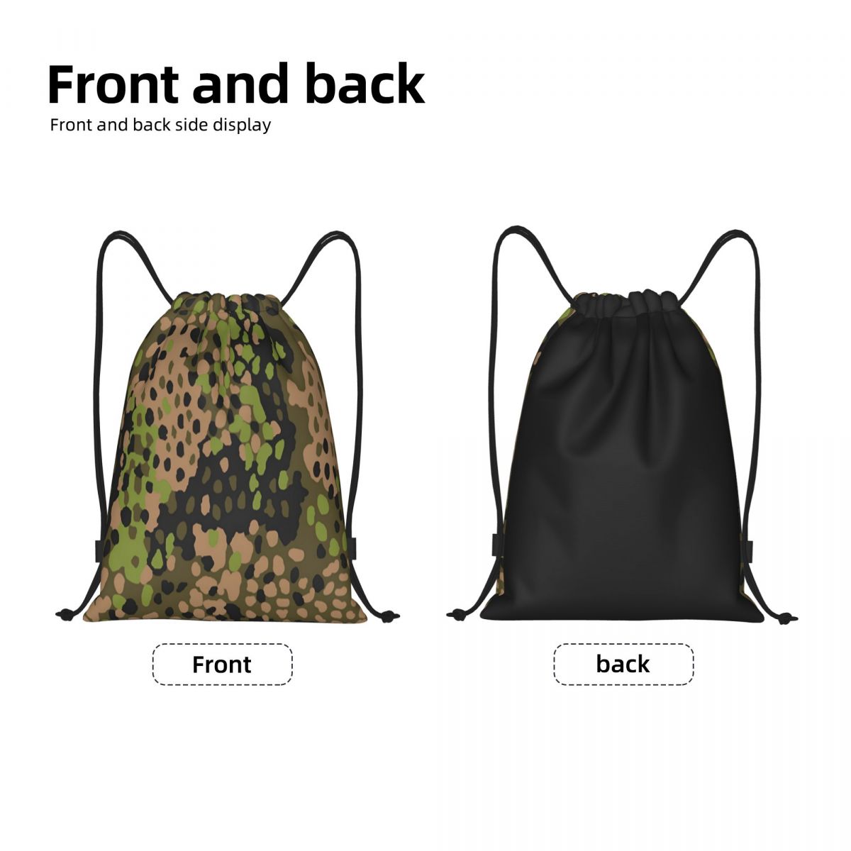 Custom WW2 Camo Drawstring Bac - огляд і ціна Women Bags Germany