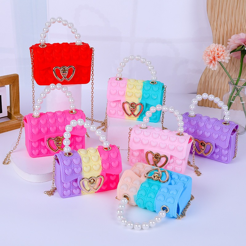 Silicone Love Bubble Jelly Bag - огляд і ціна Mini Purse Chain