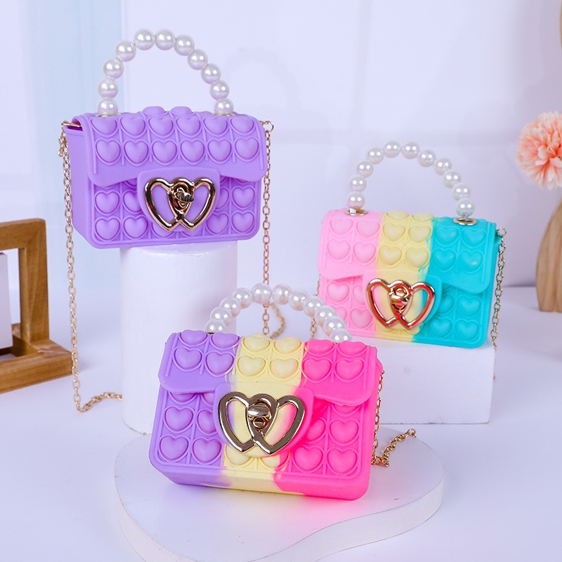 Silicone Love Bubble Jelly Bag - огляд і ціна Mini Purse Chain