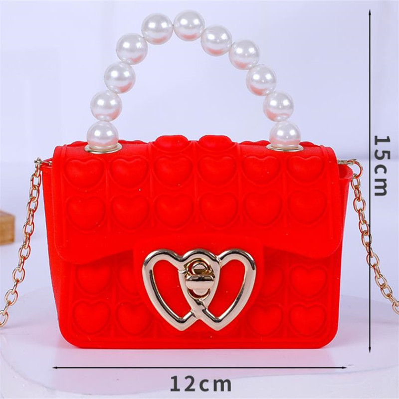 Silicone Love Bubble Jelly Bag - огляд і ціна Mini Purse Chain