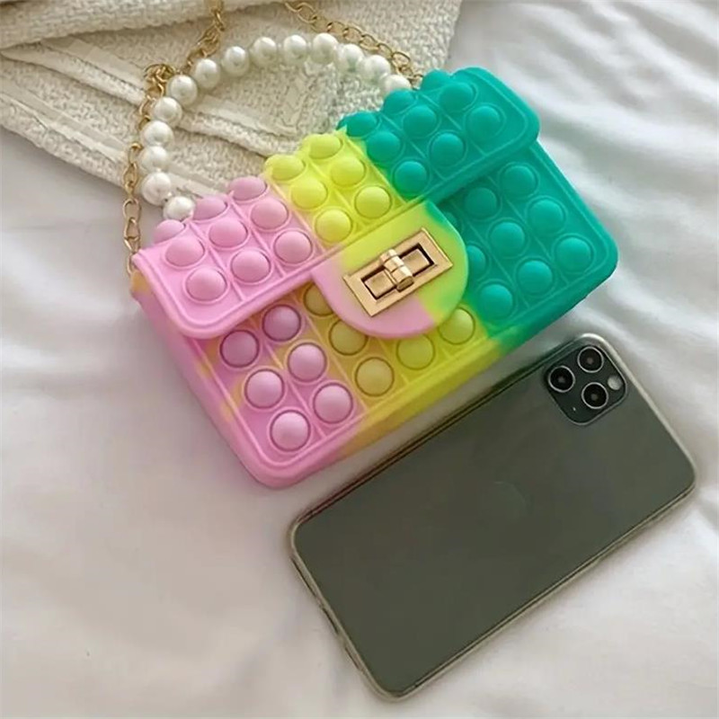 Silicone Love Bubble Jelly Bag - огляд і ціна Mini Purse Chain