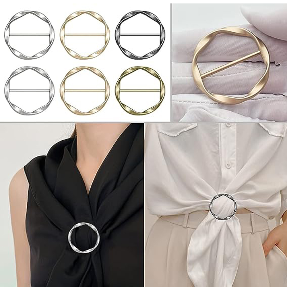 2PCS Scarf Clips and Ring T Sh - огляд і ціна Circle Round Bag