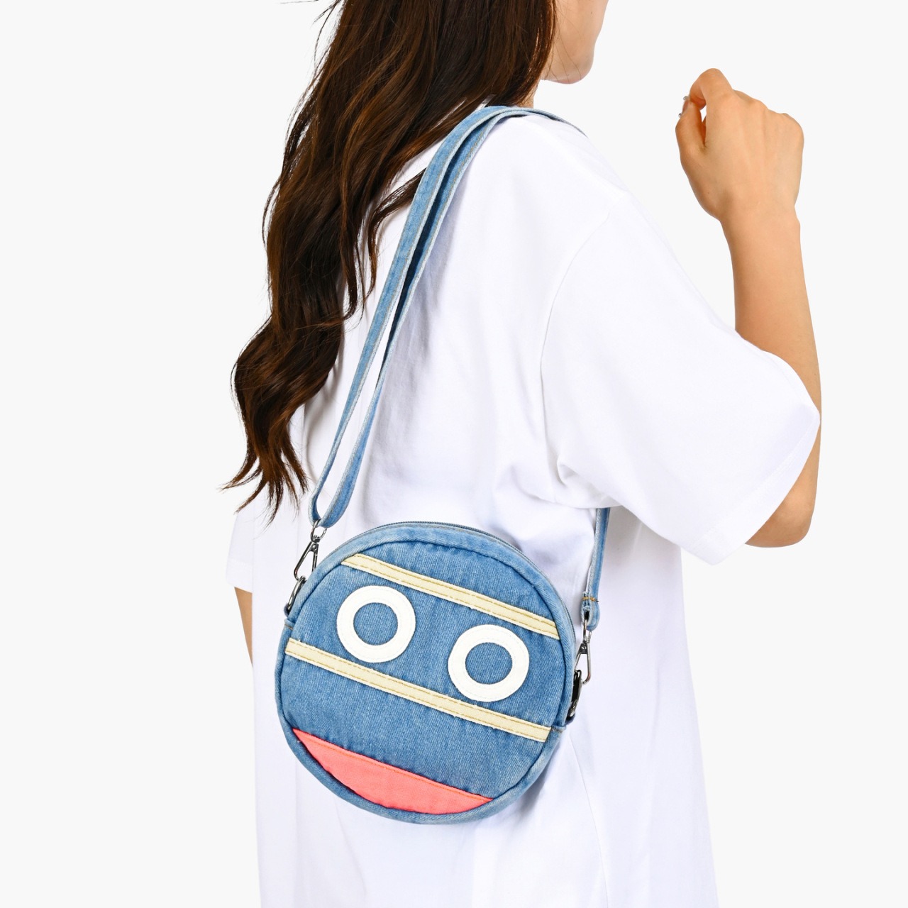 Funny Face Patch Round Crossbo - огляд і ціна Circle Round Bag