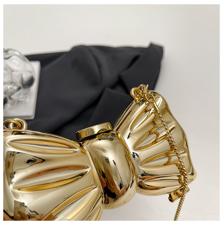 Glossy Gold Metal Bow Shaped M - огляд і ціна Mini Purse Chain
