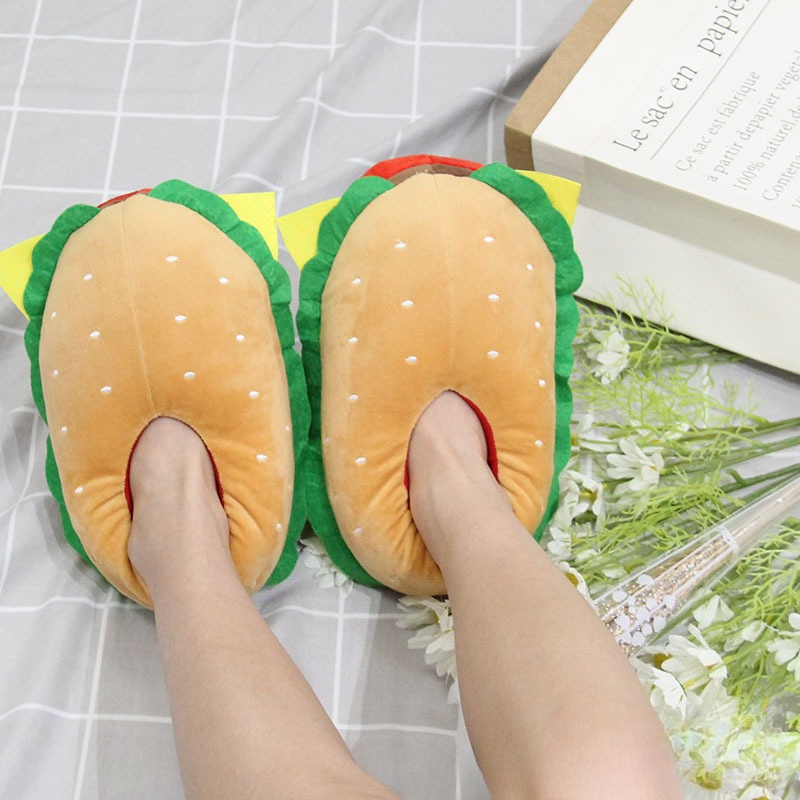 New Cartoon Hamburger Plush Sl - огляд і ціна Women Bags And Shoes