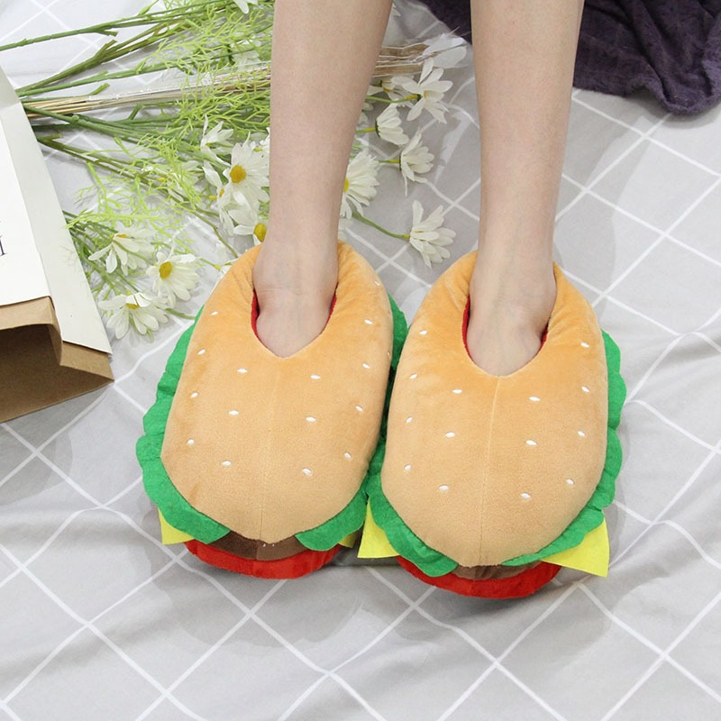 New Cartoon Hamburger Plush Sl - огляд і ціна Women Bags And Shoes