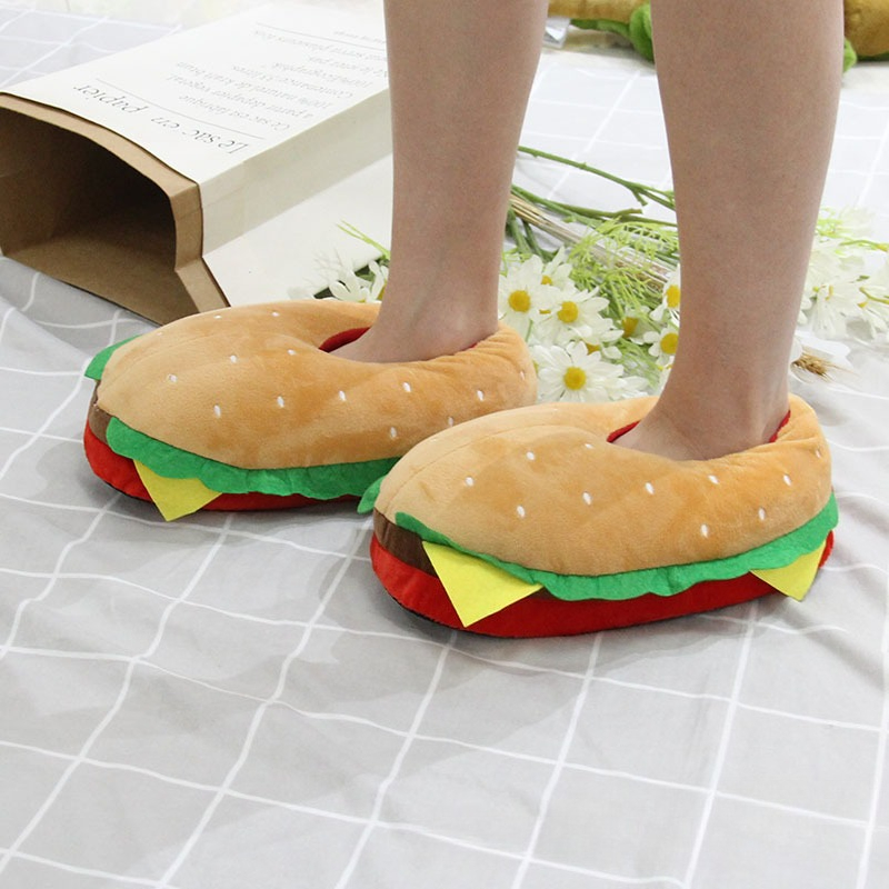 New Cartoon Hamburger Plush Sl - огляд і ціна Women Bags And Shoes