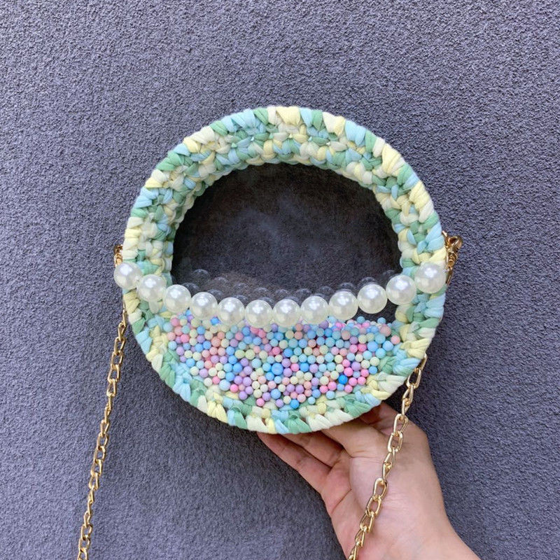 2pcs Round Transparent Acrylic - огляд і ціна Circle Round Bag