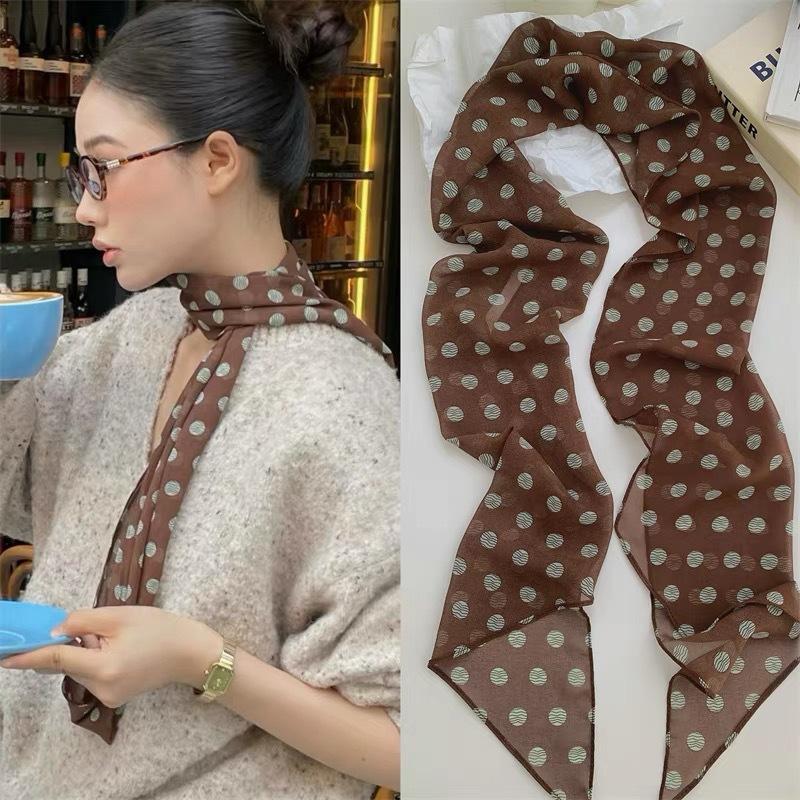 Polka Dot Floral Print Silk Sc - огляд і ціна Women'S Vegan Bags