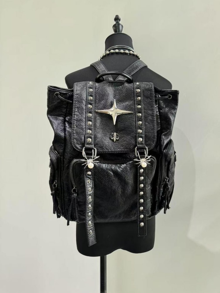 Gothic Punk PU Leather Shoulde - огляд і ціна Women'S Vegan Bags