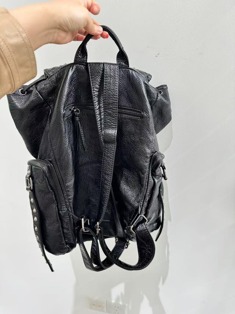 Gothic Punk PU Leather Shoulde - огляд і ціна Women'S Vegan Bags