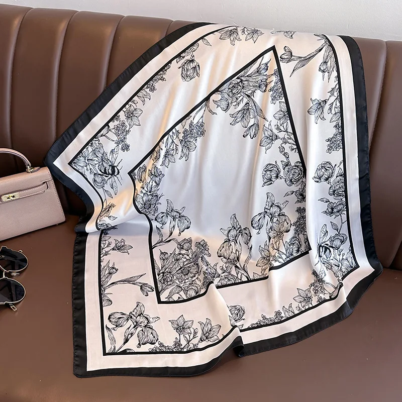 70*70cm Luxury Floral Print Si - огляд і ціна Women Bags Online