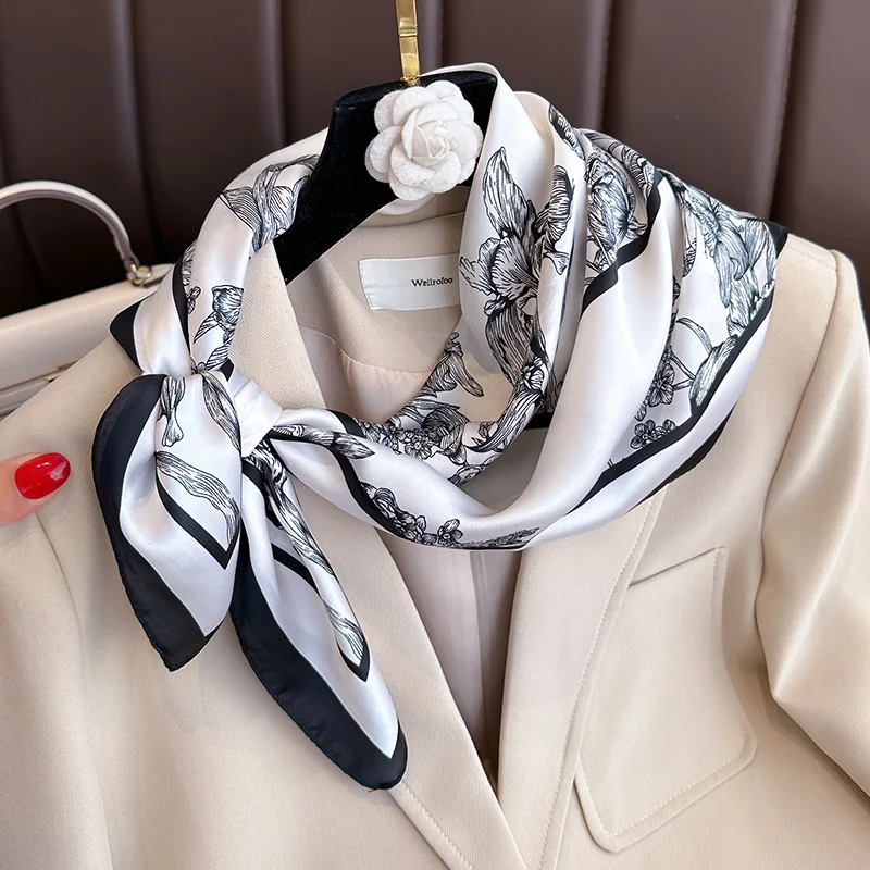 70*70cm Luxury Floral Print Si - огляд і ціна Women Bags Online