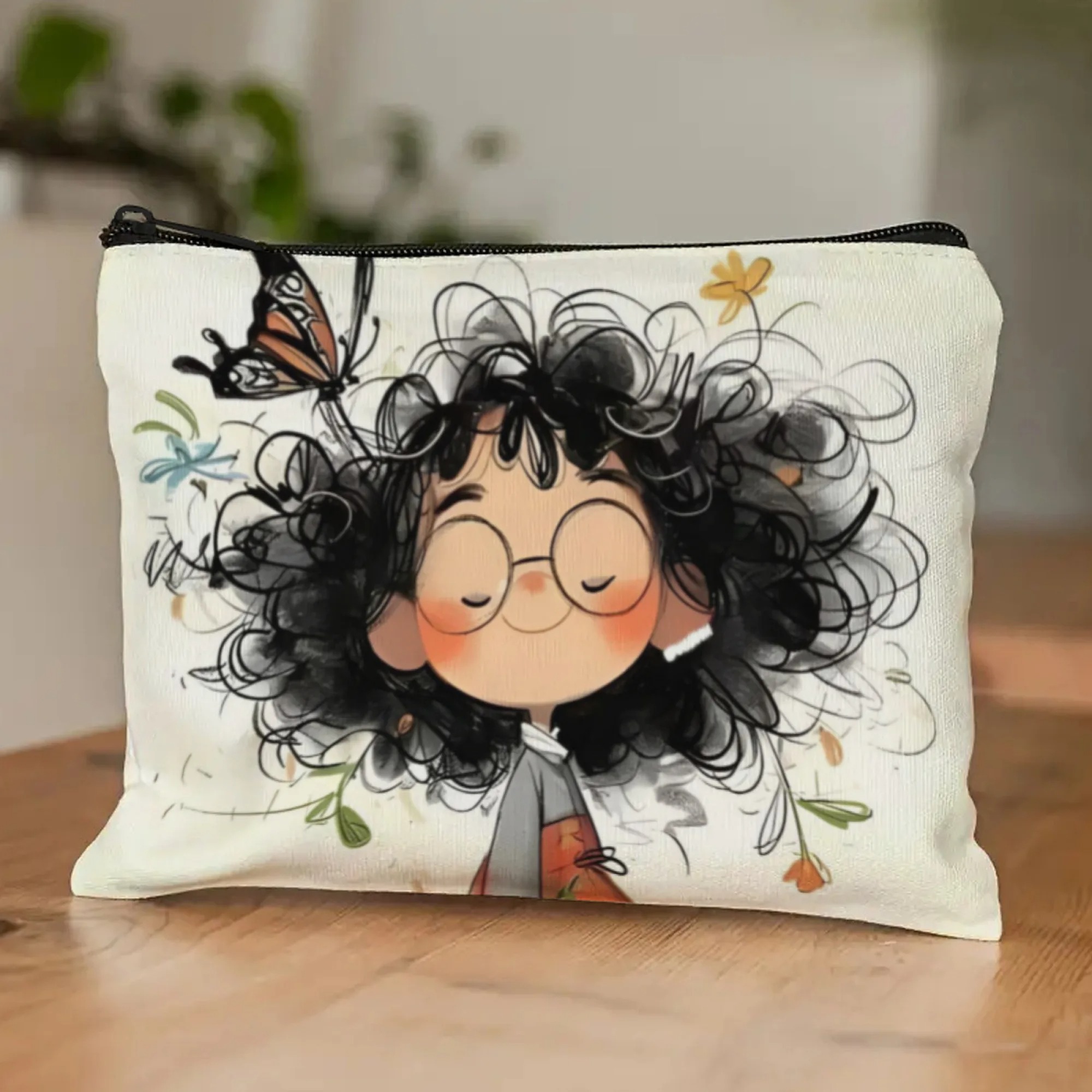 Cartoon Girl Makeup Bag Zipper - огляд і ціна Women Bags Purses