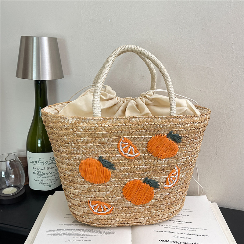 New Straw Fruit Embroidery Str - огляд і ціна Women Bags Discount