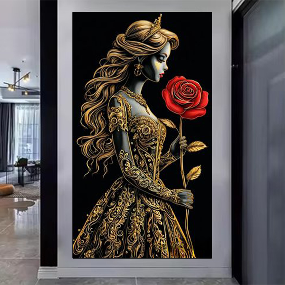 5D DIY Diamond Painting Gold B - огляд і ціна Circle Round Bag