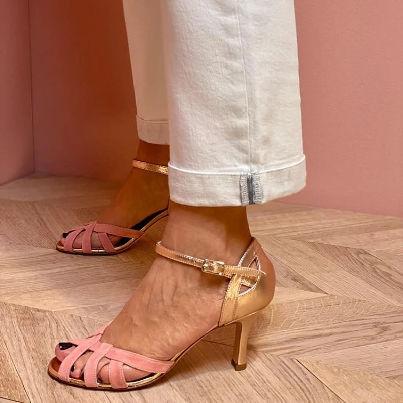Summer Color Blocked High-heel - огляд і ціна Women Bags And Shoes