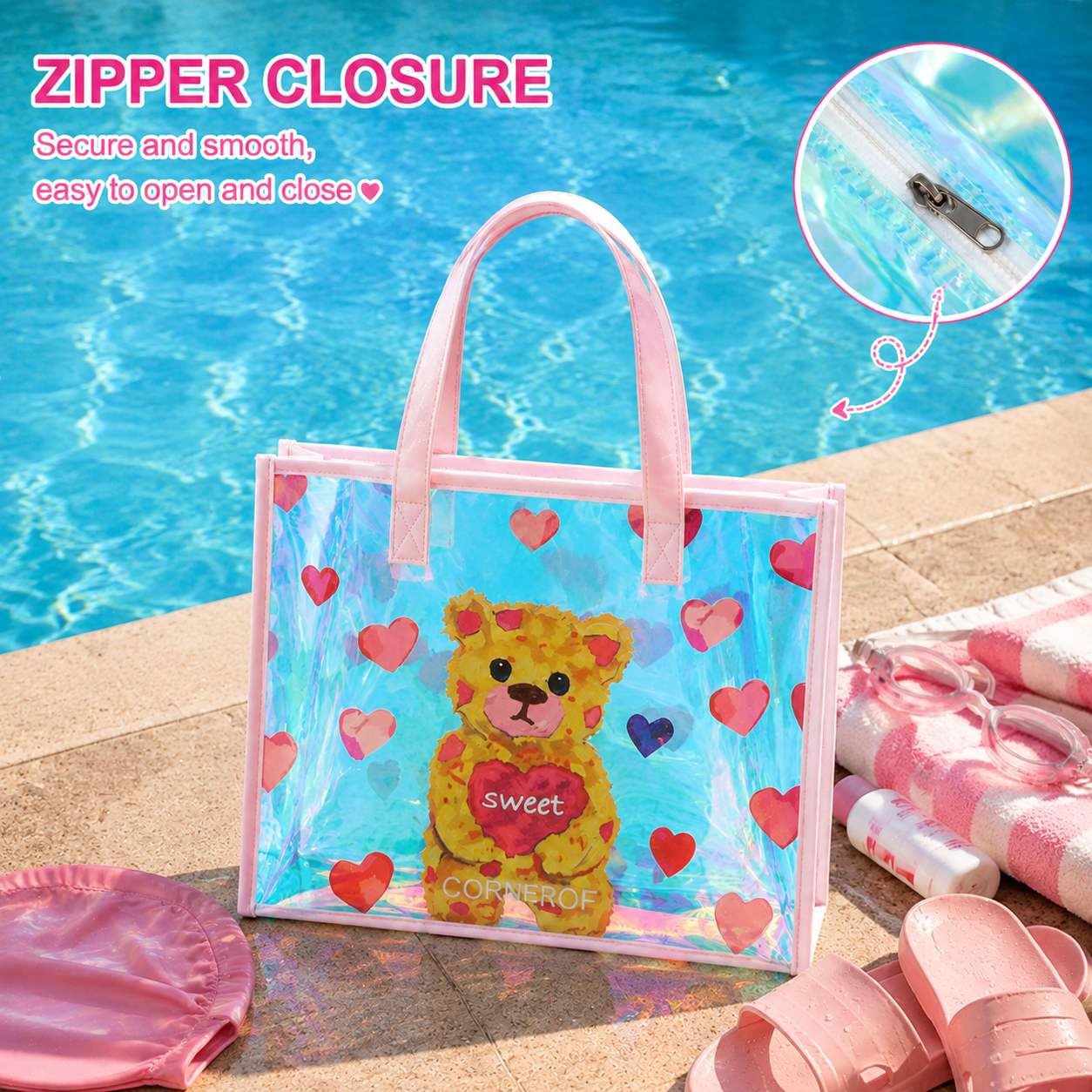 Holographic Transparent Tote B - огляд і ціна Women Bags Lv