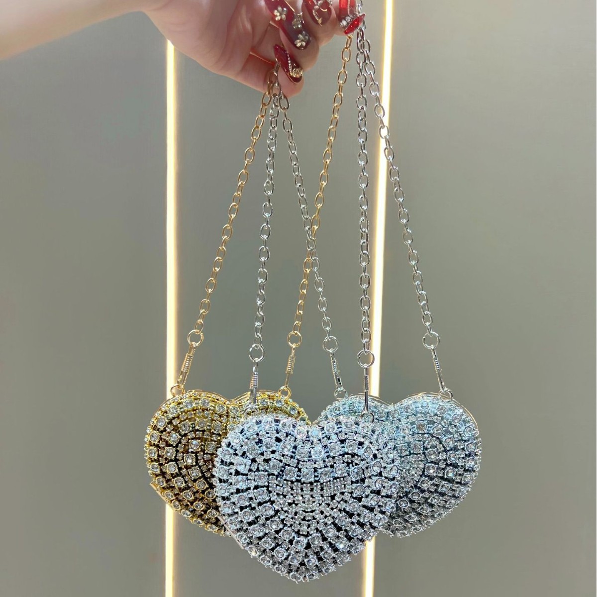 Luxury Rhinestone Crystal Clut - огляд і ціна Mini Purse Chain