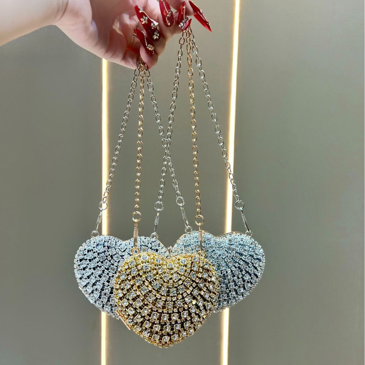 Luxury Rhinestone Crystal Clut - огляд і ціна Mini Purse Chain