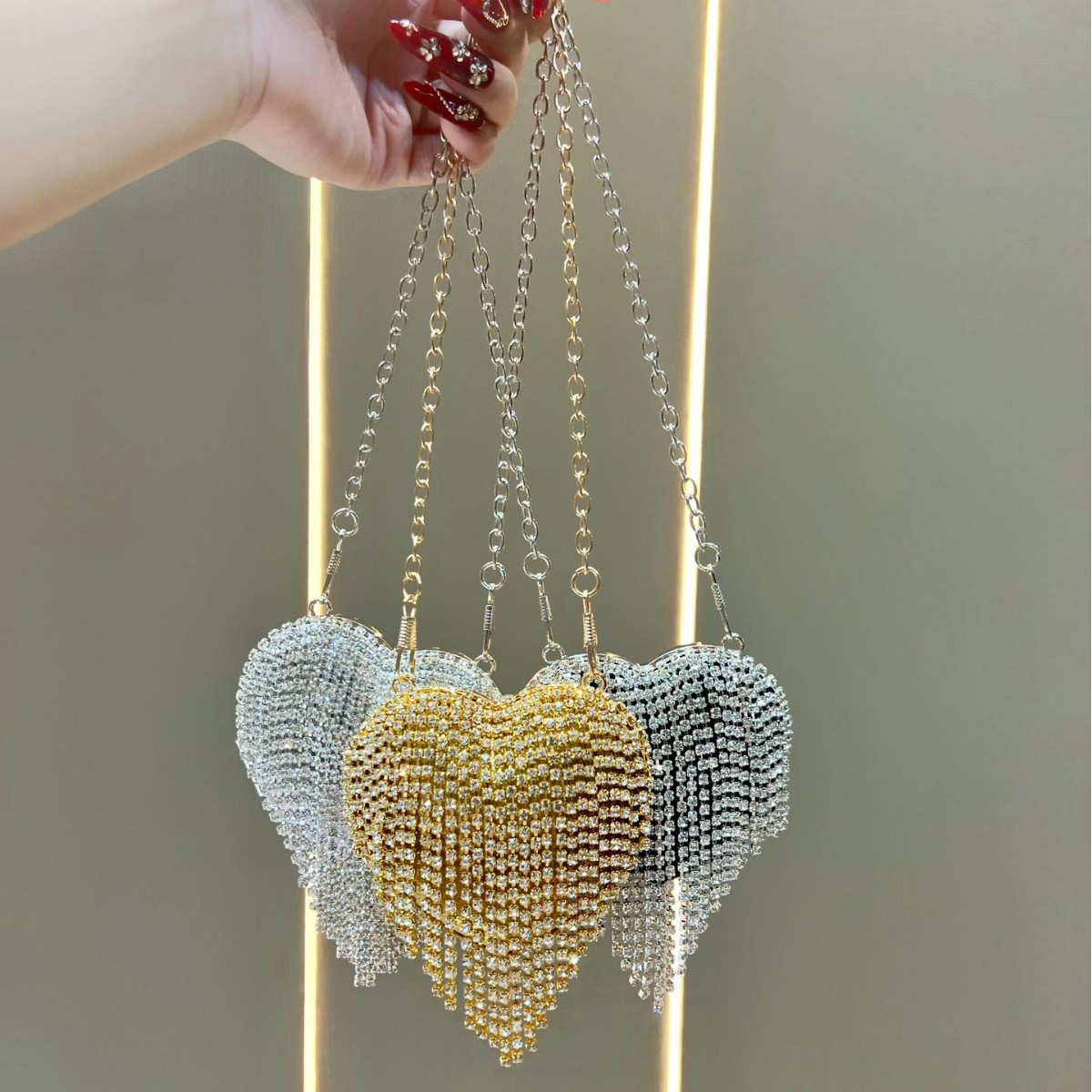 Luxury Rhinestone Crystal Clut - огляд і ціна Mini Purse Chain