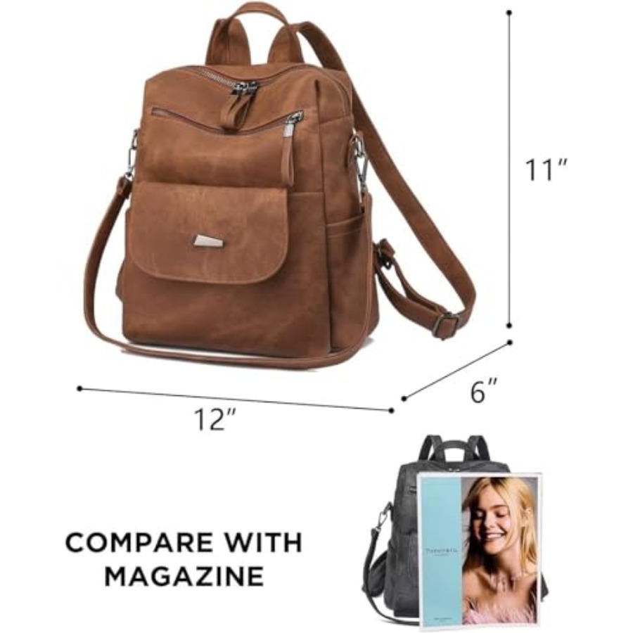 PU Leather Backpack Purse for  - огляд і ціна Women Bags Purses