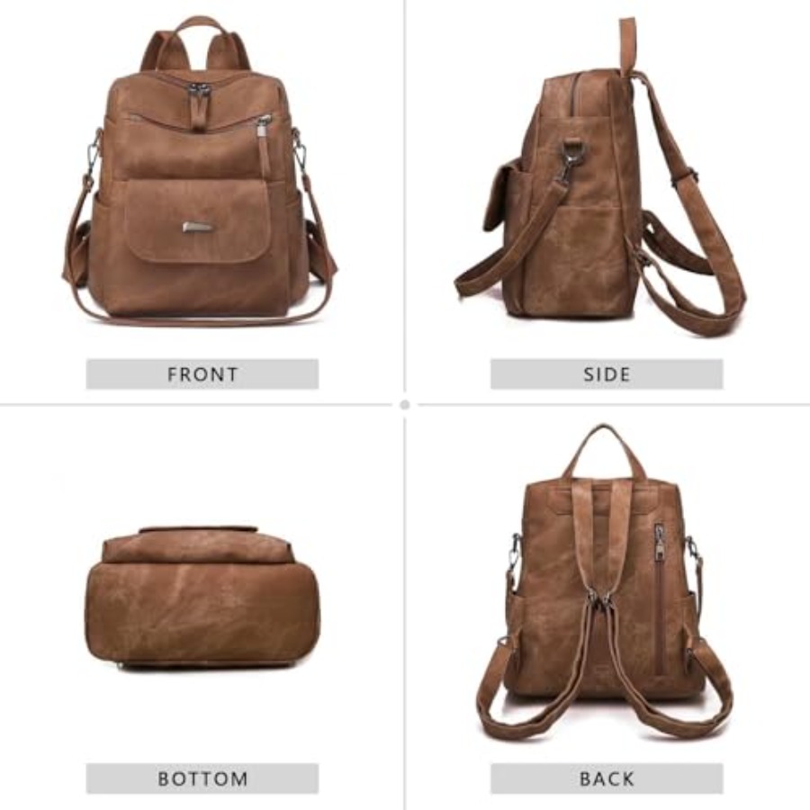 PU Leather Backpack Purse for  - огляд і ціна Women Bags Purses
